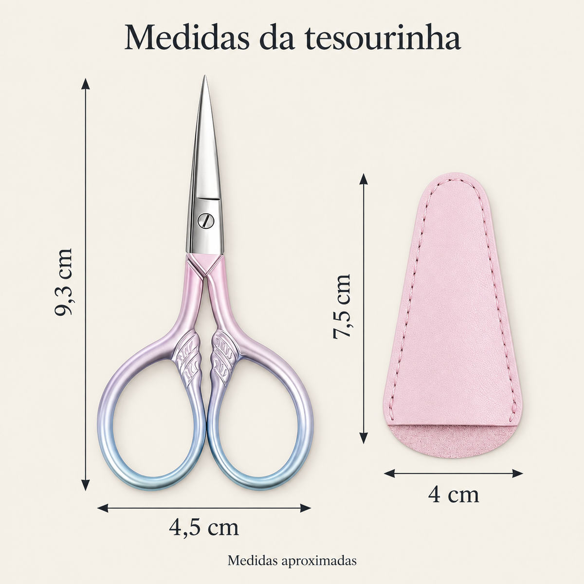 Tesoura de Precisão Mini - Capa Protetora