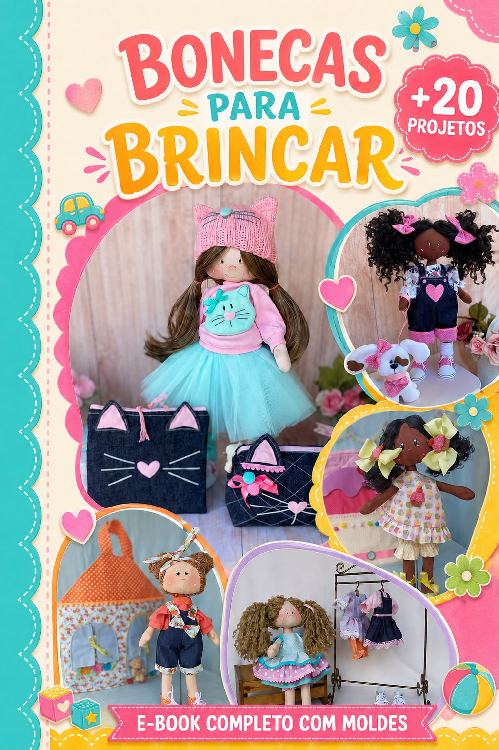 Projeto Digital - Combo BONECAS PARA BRINCAR - BOOK