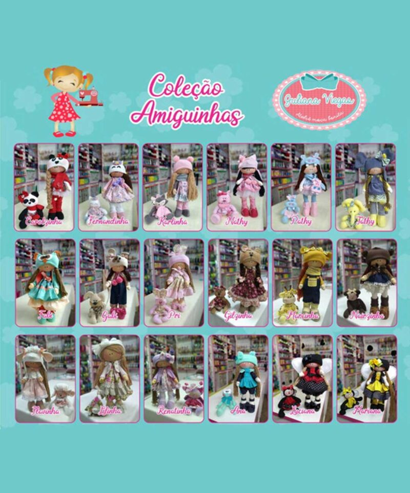 Combo Amiguinhas com 18 Bonecas Online