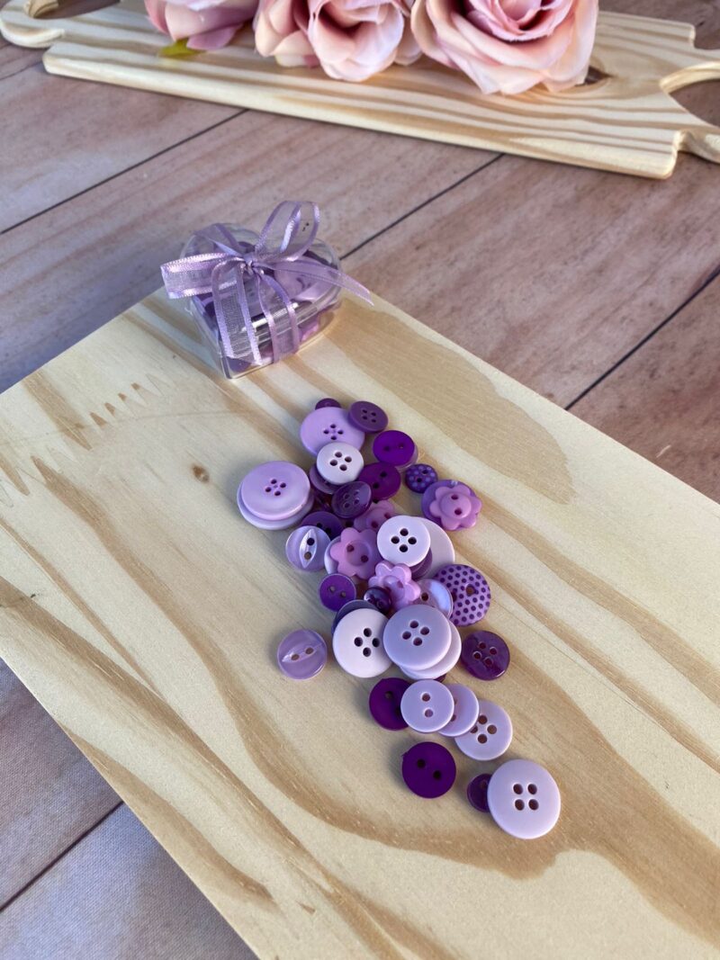 CORAÇÃOZINHO DE BOTÕES - BC006- ROXO