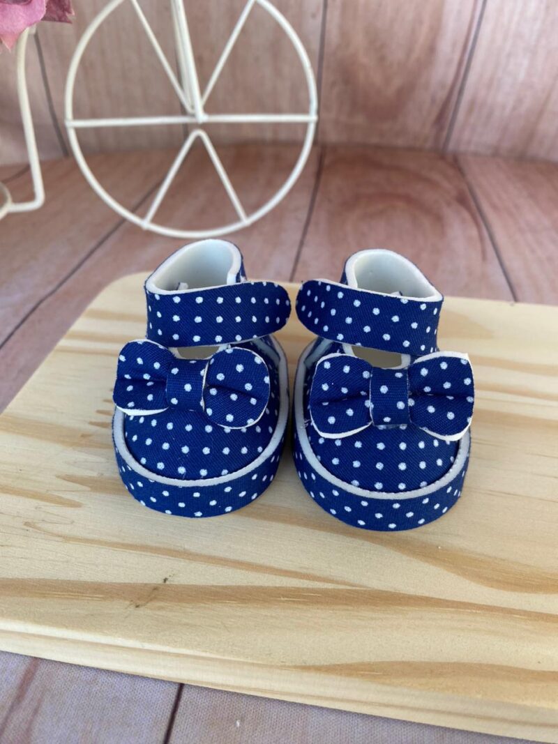 SAPATINHO MELISSA - 6,5CM - POÁ AZUL MARINHO - FP