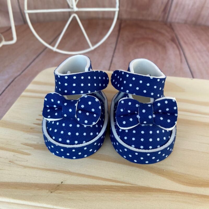 SAPATINHO MELISSA - 6,5CM - POÁ AZUL MARINHO - FP